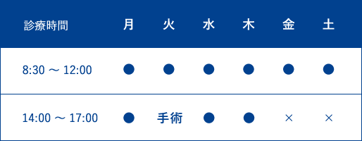 診療スケジュール